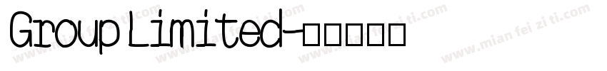 Group Limited字体转换